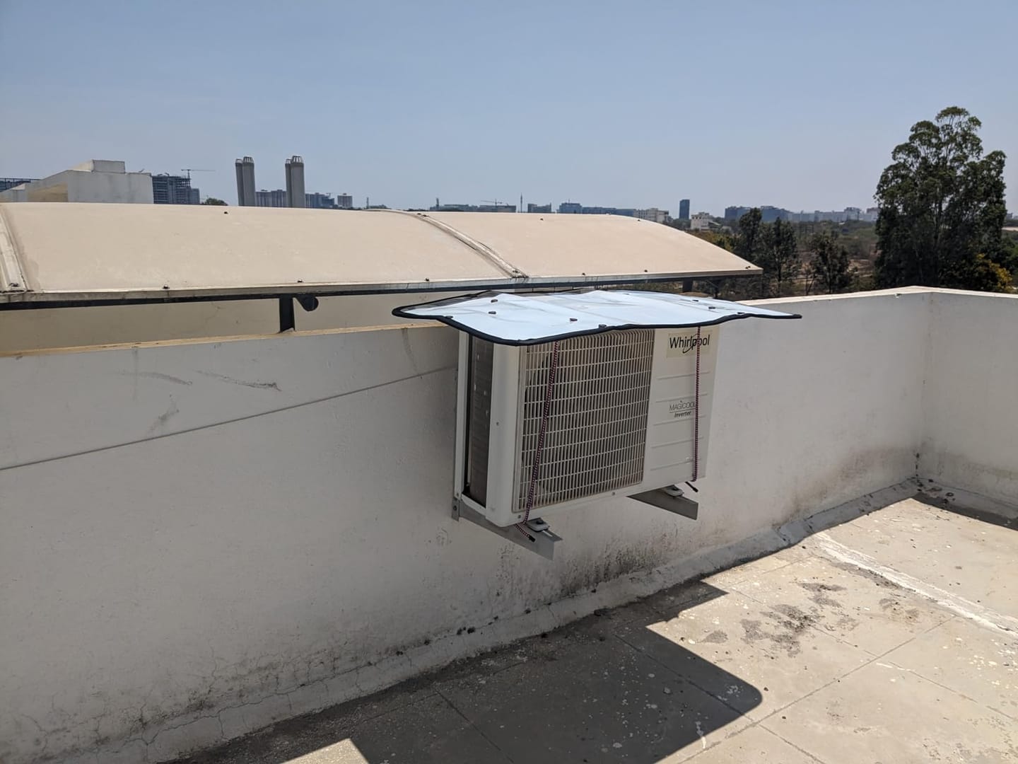 Customer photo review of Air Conditioner Protective Cover - (IMPORTED)