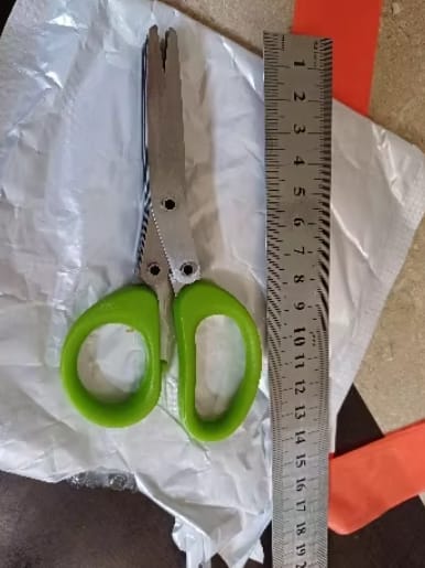 Customer photo review of Multiblades Kitchen Scissors