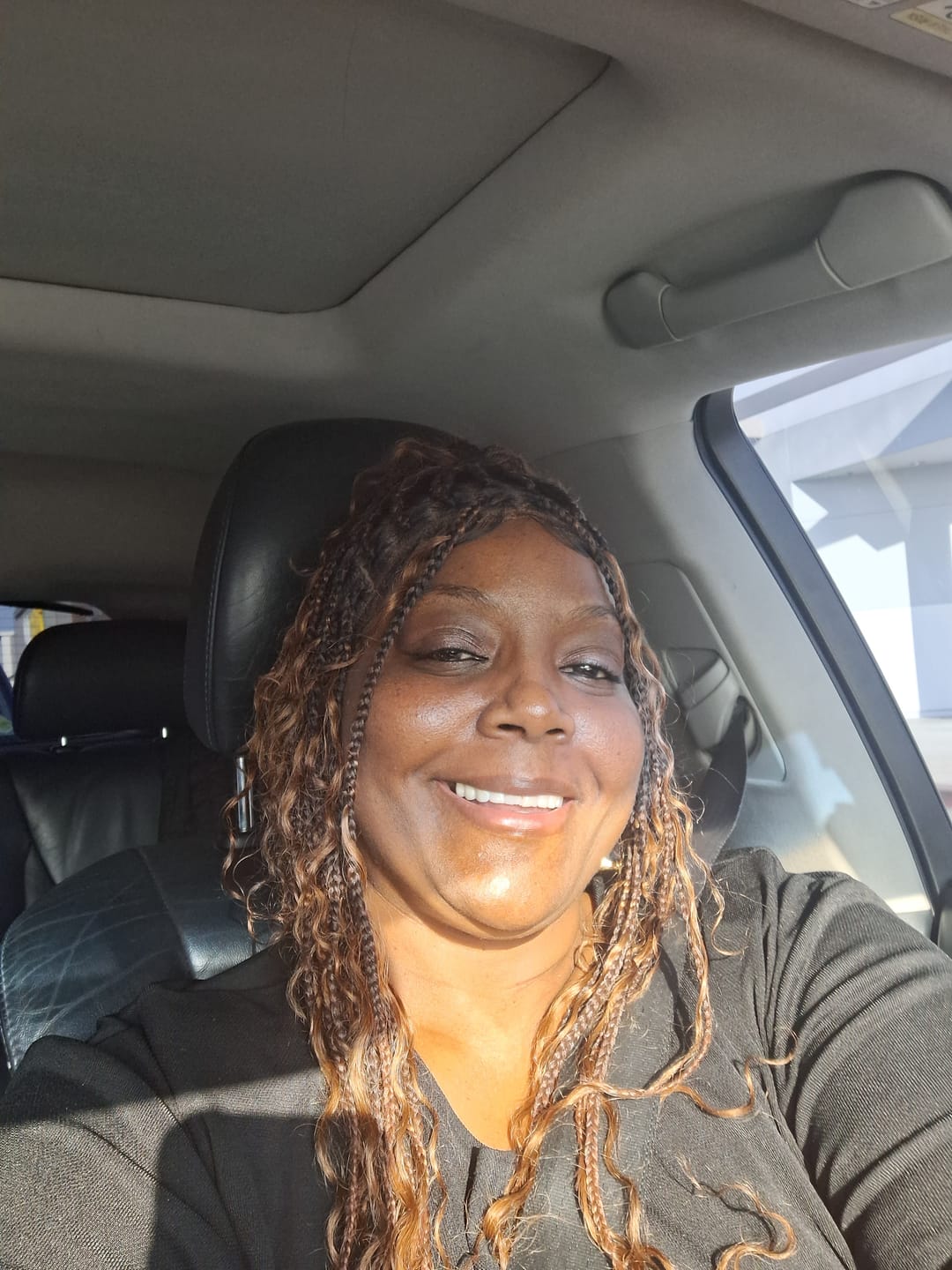 Customer photo review of Coco - Glueless Human Hair Braided Wig Pre Cut HD Full Elastic Lace Free Part Ready-To-Go (Lace Not Hand Tied)