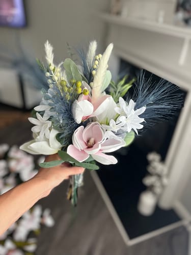 Customer photo review of Clearance Bulk 17" 100 PCS Pampas Grass Pampas Grass Decor Bunny Tails Reed Grass Bouquet Flowers Arrangements Wholesale