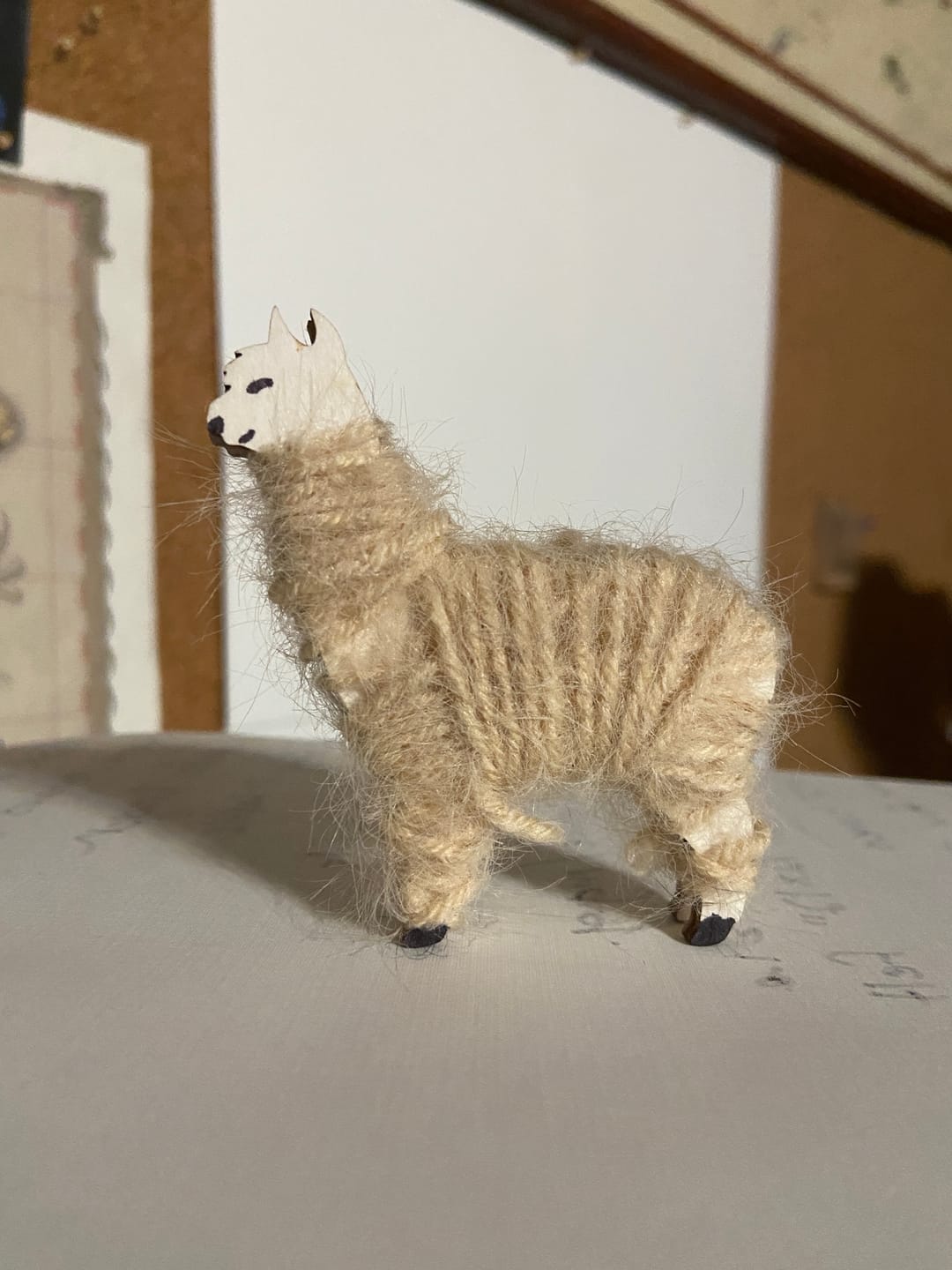 Customer photo review of Unfinished Wood Alpaca Shape | DIY Animal Craft Cutout | Up to 36"