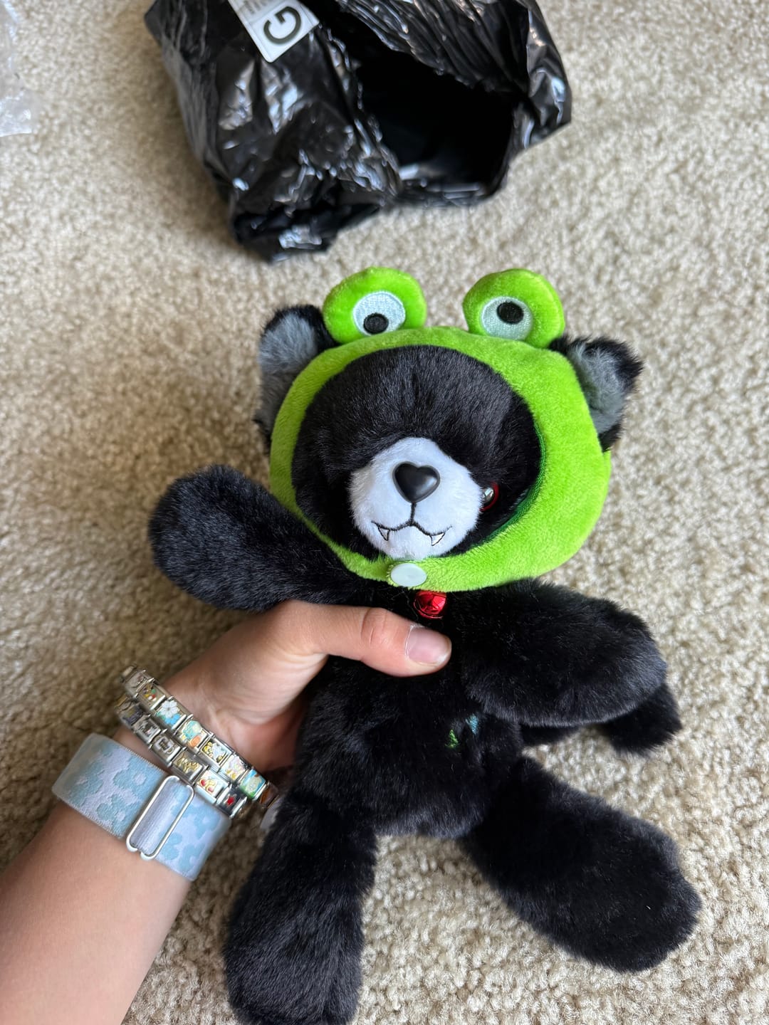 Customer photo review of Frog Hat Costume for Noopy2