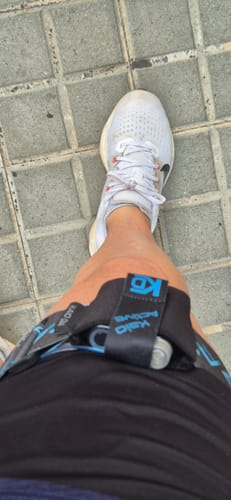 Customer photo review of Insulin Pump Leg Band and pouch - Dia-Unisex Sport Leg Band