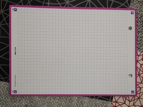 Avis photo d'un client sur Fiches de révision REVISION 2.0 OXFORD # 50 fiches 14,8 x 21 cm - petits carreaux