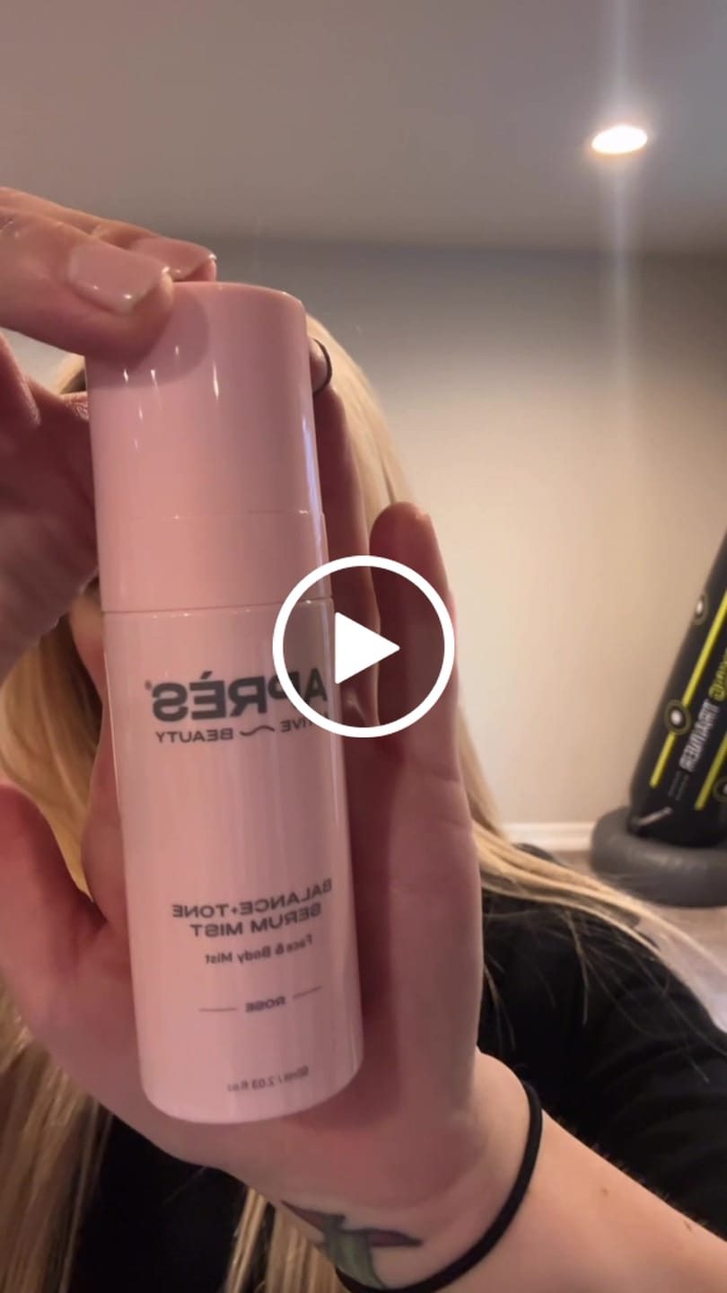Customer video review of Balancing Serum Face + Body Mist