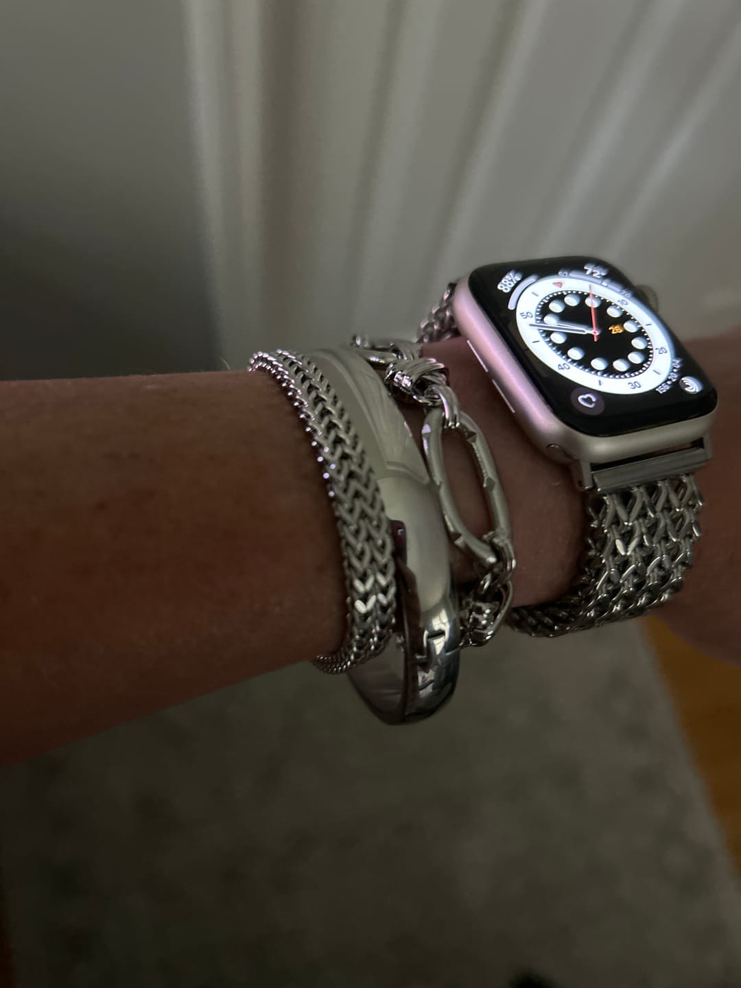 Customer photo review of Alisha Stainless Steel Bracelet Stack
