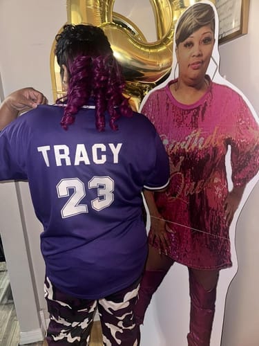 Customer photo review of Custom Black White Classic Style Authentic Baseball Jersey