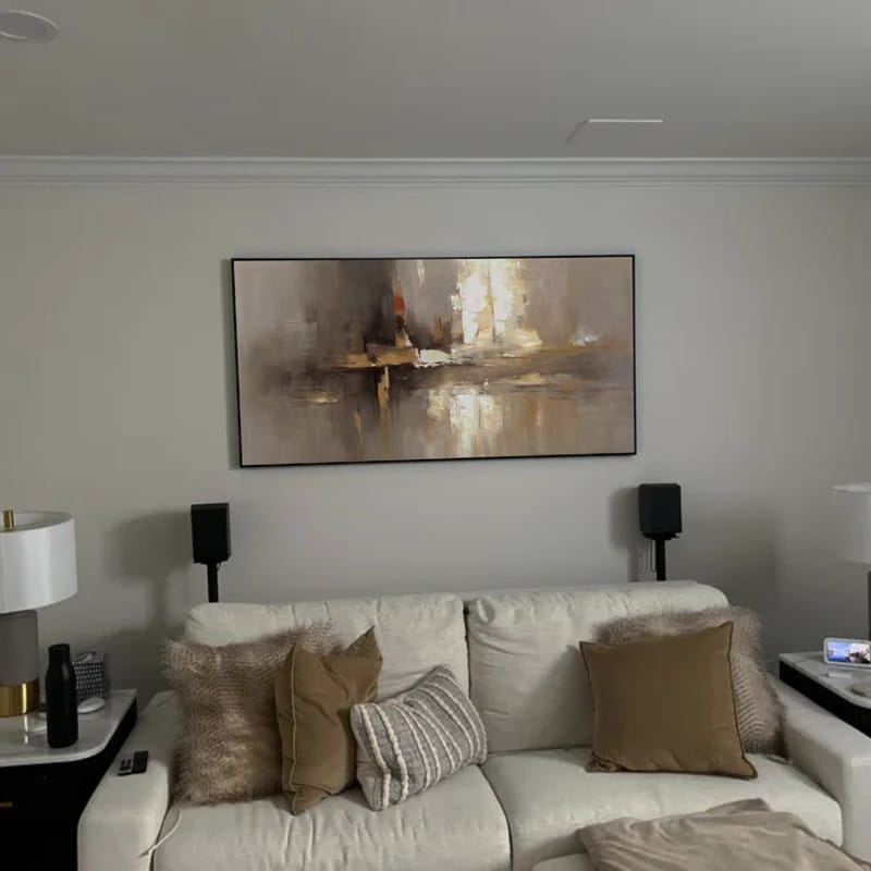 Customer photo review of Abstract Painting Canvas #AP125