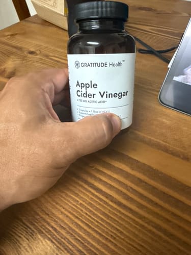 Customer photo review of Apple Cider Vinegar +750mg Acetic Acid
