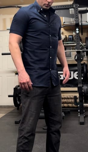 Greg C. review of Pure Cotton - Short Sleeve - Navy Vine image 1 out of 1