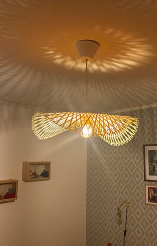 Customer photo review of Taklampa Arbor Pendellampa Natur - Bambu