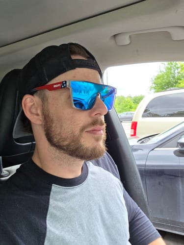 Customer photo review of 80Eighty® Polarized Murica Sunglasses