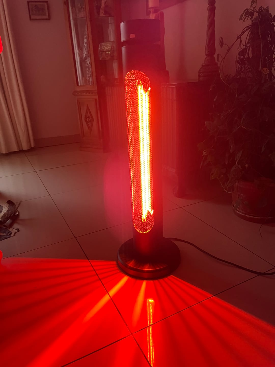 Customer photo review of Plug-in Infrared Heater for Indoor & Outdoor