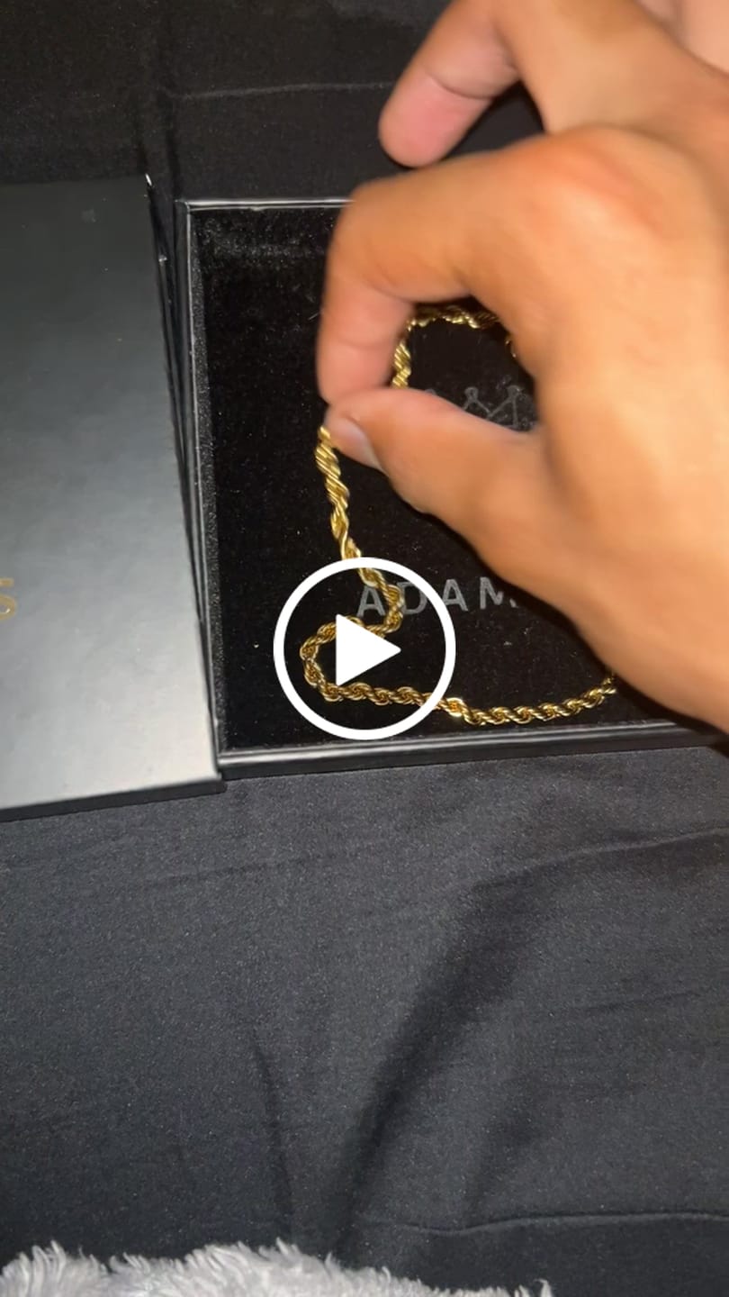 Customer video review of 4mm Rope Chain - Gold