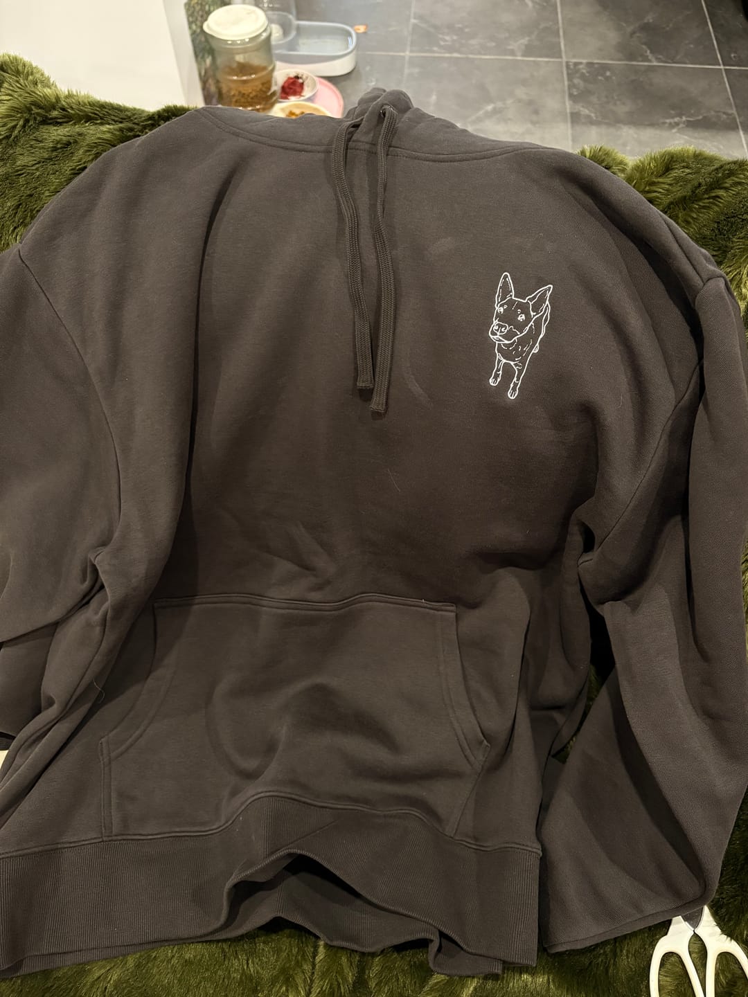 Customer photo review of CUSTOM HEAVYWEIGHT PET JUMPER | HOODIE