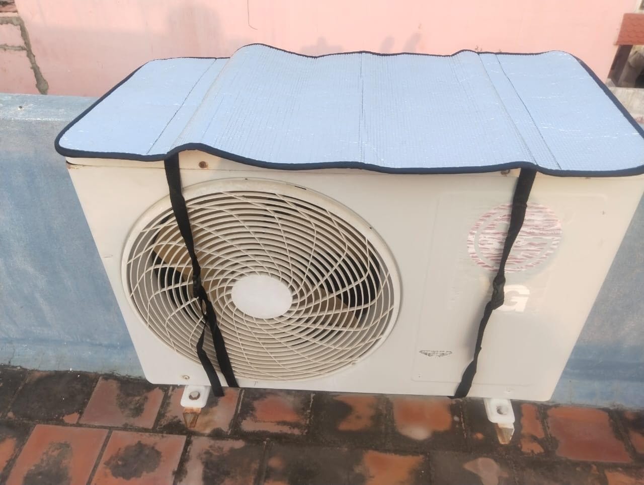 Customer photo review of Air Conditioner Protective Cover - (IMPORTED)