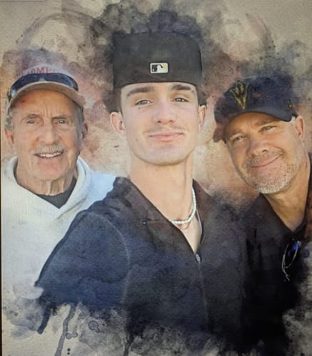 Customer photo review of Custom Watercolor Dad Portrait, Personalized Portrait Gift for Dad, Watercolor Portrait from Photo, Custom Family Portrait, Fathers Day Gift