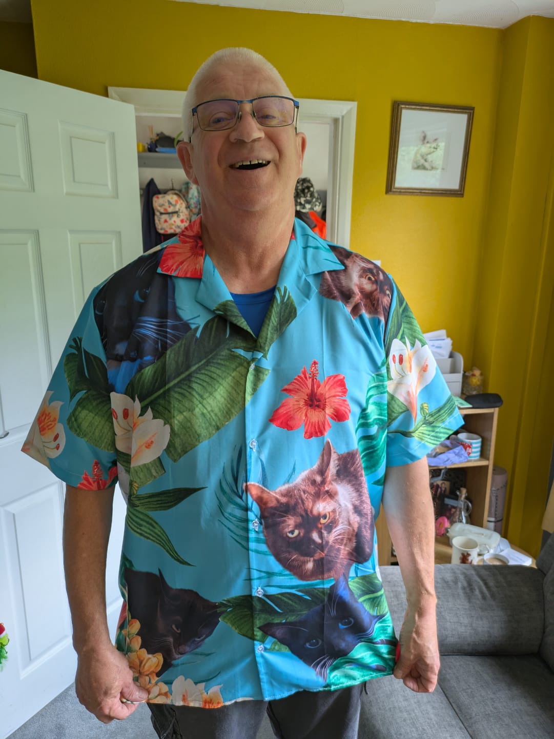 Customer photo review of Your photo - Personalised Hawaiian Shirt