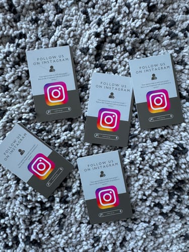 Customer photo review of RATECARDS™ - Instagram Card