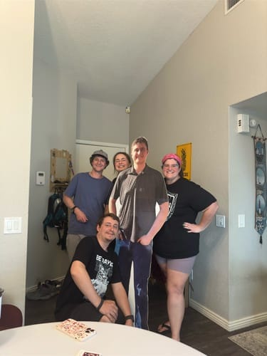 Customer photo review of Personalized Cardboard Cutouts | Custom Life Size Cutout