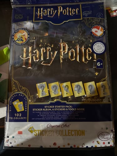 Customer photo review of Harry Potter Crystal Art Sticker Album - Starter Pack