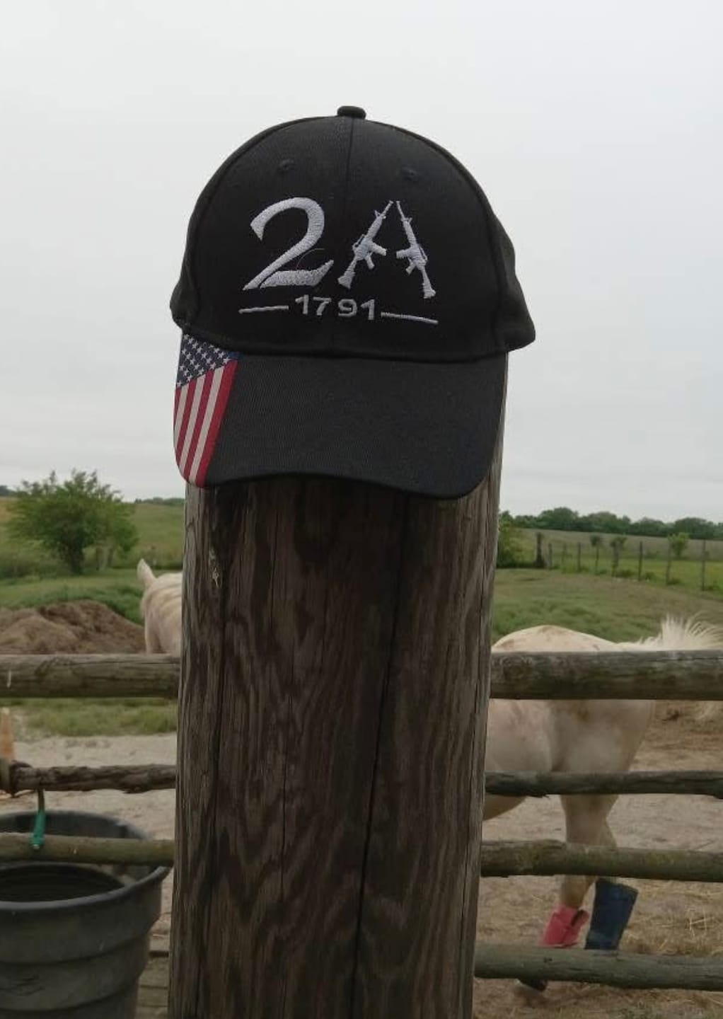 Customer photo review of 2nd Amendment 2A Limited Edition Black Embroidered Hat