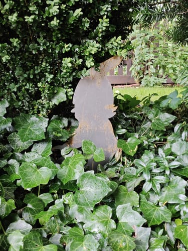 Customer photo review of Gartenstecker Gartenzwerg mit Gießkanne