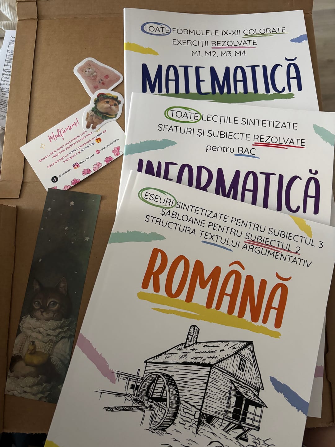 Customer photo review of Pachet Bacalaureat (Română + Matematică + Informatică) Bacademia