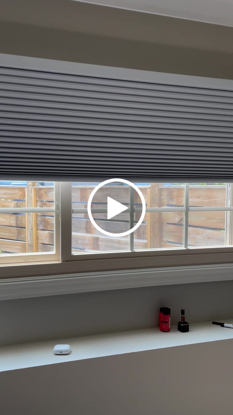 Customer video review of SmartWings Motorized Blackout Cellular Shades Hazel