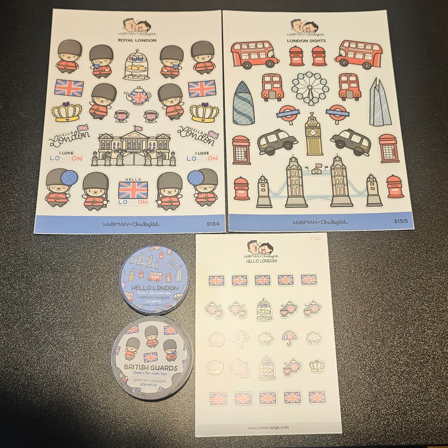 Customer photo review of London Sights Sticker Sheet