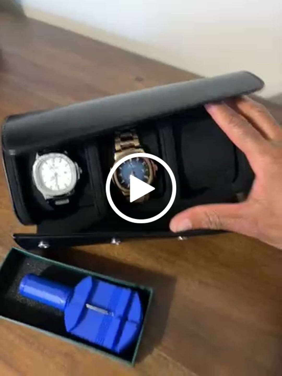 Customer video review of Premium Leather Watch Roll