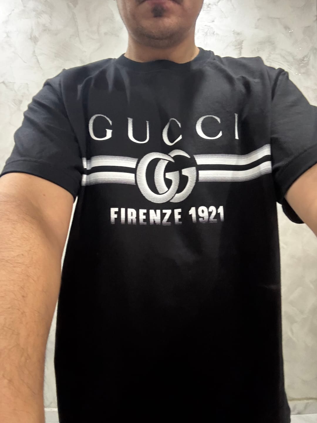 Customer photo review of T-shirt GUCCI stampa Firenze 1921 nera