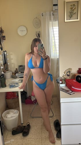 Customer photo review of Brazil Top - Azure Blue
