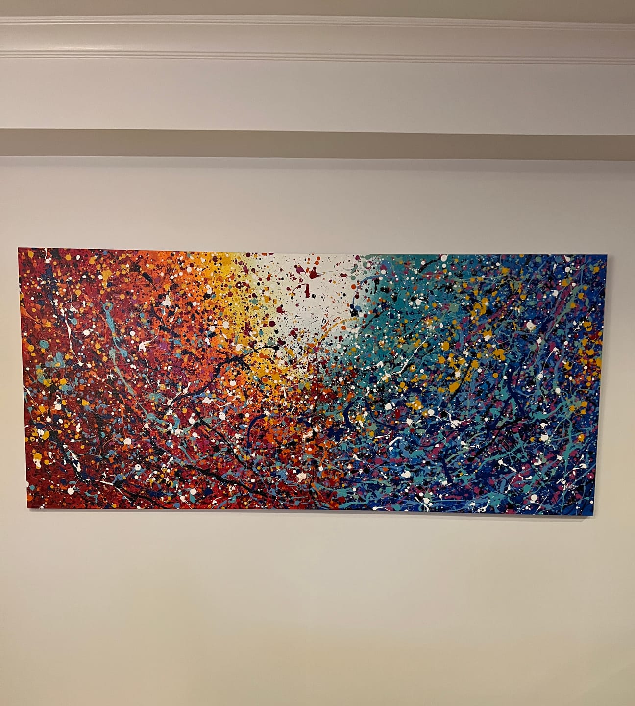 Customer photo review of Abstract Angel Paintings | Jackson Pollock Style | Large Modern Art - Vintage Beauty 110