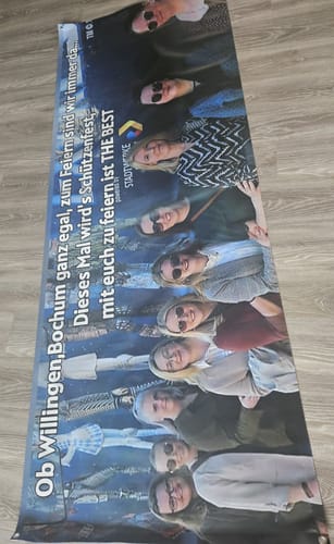 Customer photo review of Banner inkl. Druck