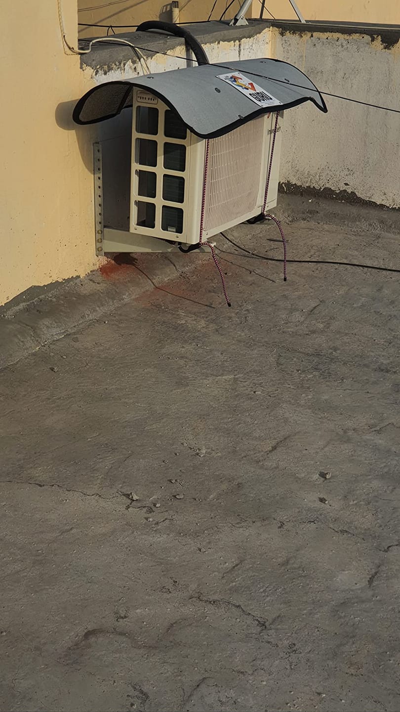 Customer photo review of Air Conditioner Protective Cover - (IMPORTED)