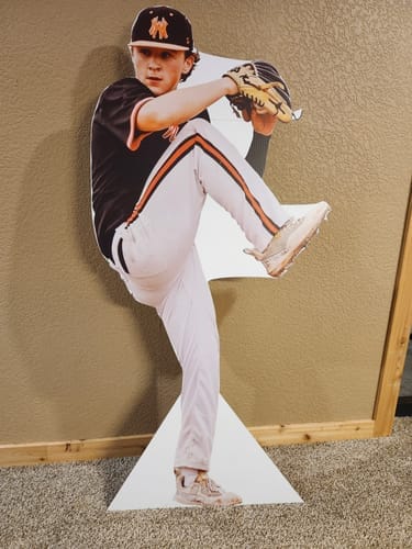 Customer photo review of Personalized Cardboard Cutouts | Custom Life Size Cutout