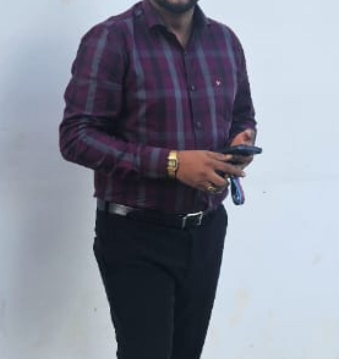 Customer photo review of Burgundy Red Checks - Full-Stain Proof