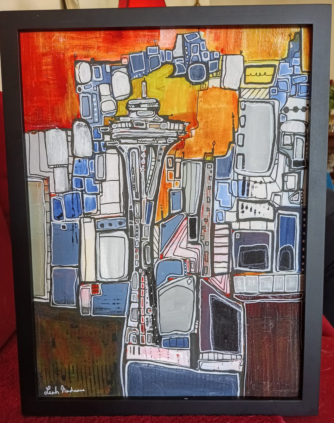 Customer photo review of "Seattle Skyline" Limited Edition Print- Only 35 available
