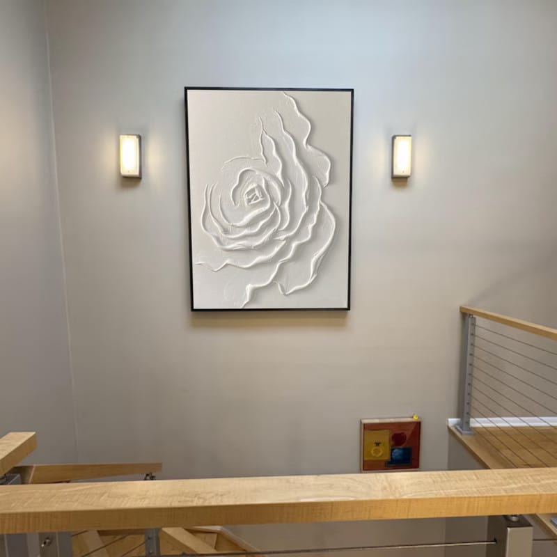 Customer photo review of Flower Textured Painting Canvas #FP082