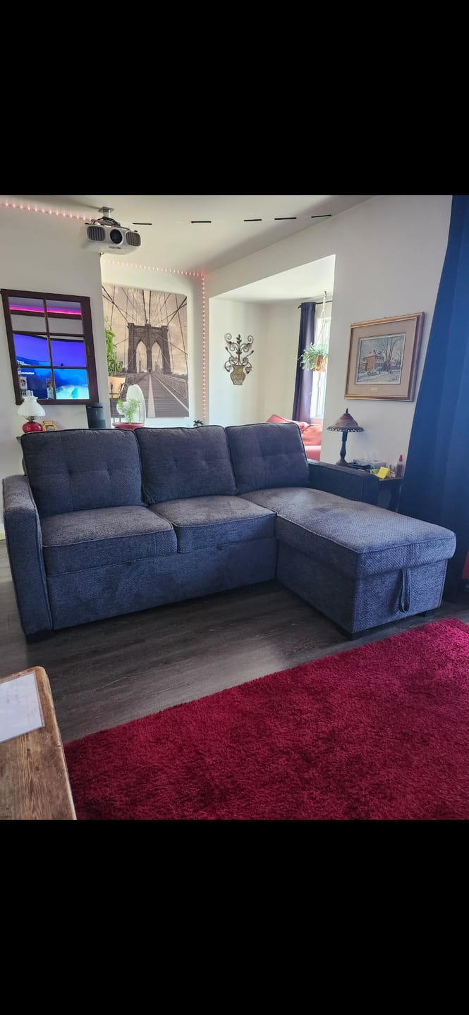 Customer photo review of NOVA - Table à manger extensible 83" noir moderne