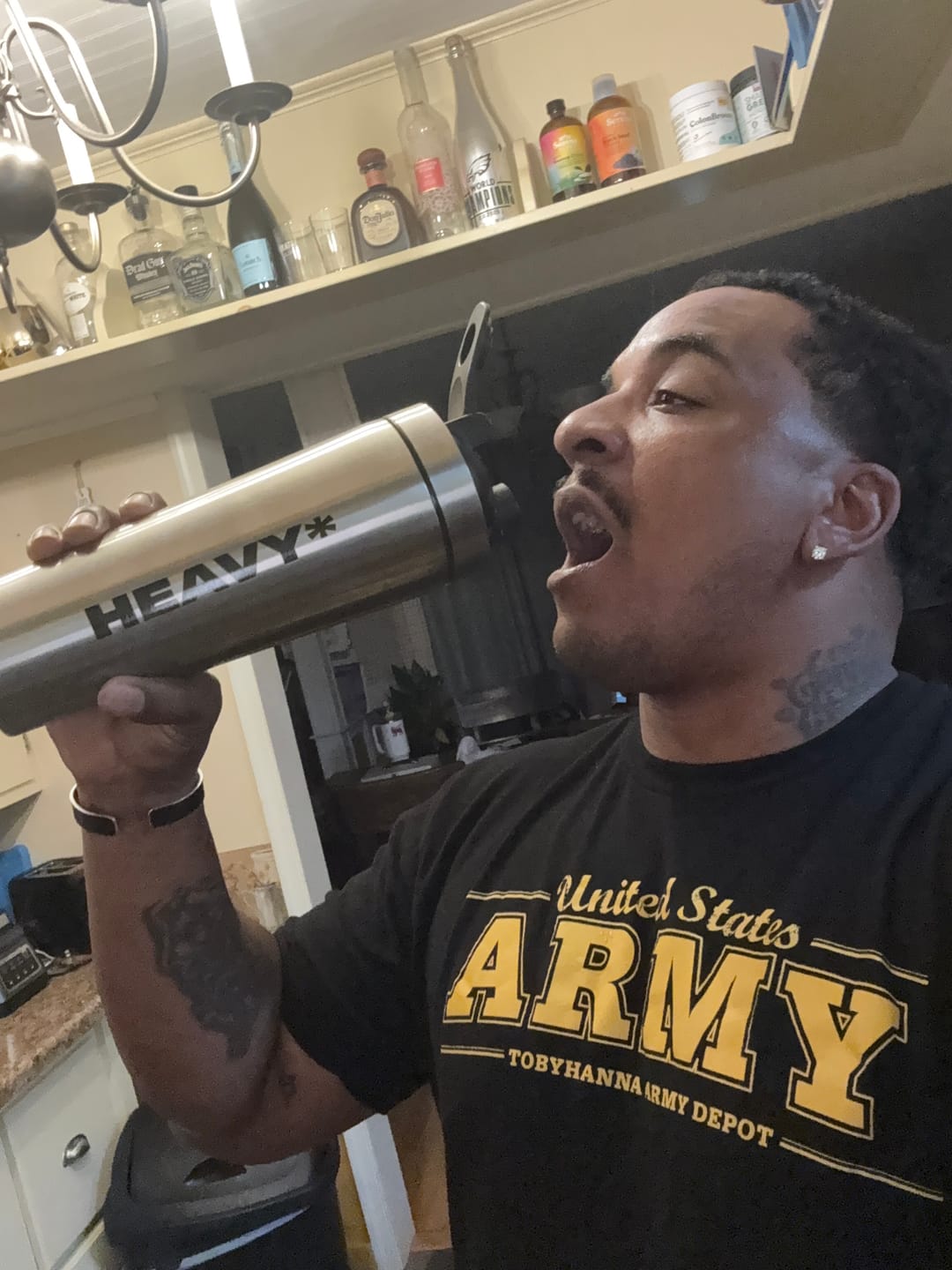 Customer photo review of 5lb HEAVY* Shaker | 25.3oz Stainless Steel Weighted Shaker