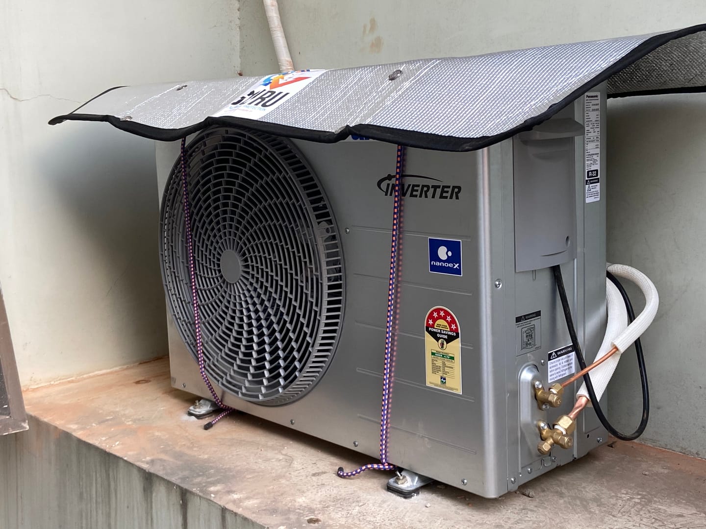 Customer photo review of Air Conditioner Protective Cover - (IMPORTED)