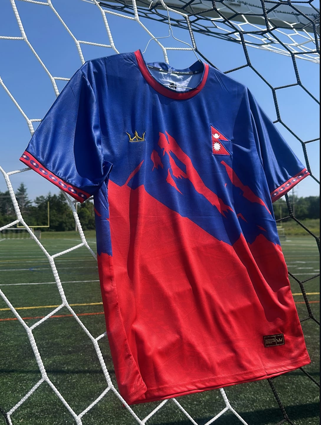 Customer photo review of Nepal Custom Football Jersey