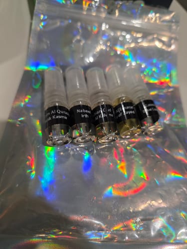 Customer enjoying fragrance