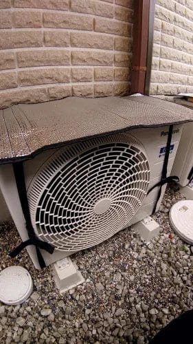 Customer photo review of Air Conditioner Protective Cover - (IMPORTED)
