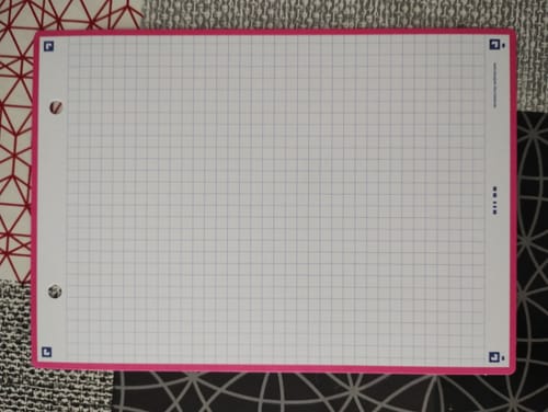 Avis photo d'un client sur Fiches de révision REVISION 2.0 OXFORD # 50 fiches 14,8 x 21 cm - petits carreaux