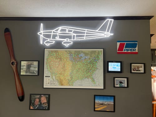 Customer photo review of Cherokee PA-28-140 Neon Silhouette