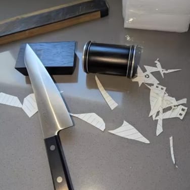 Customer photo review of NOVARA DIAMOND ROLLING KNIFE-SHARPENER SET