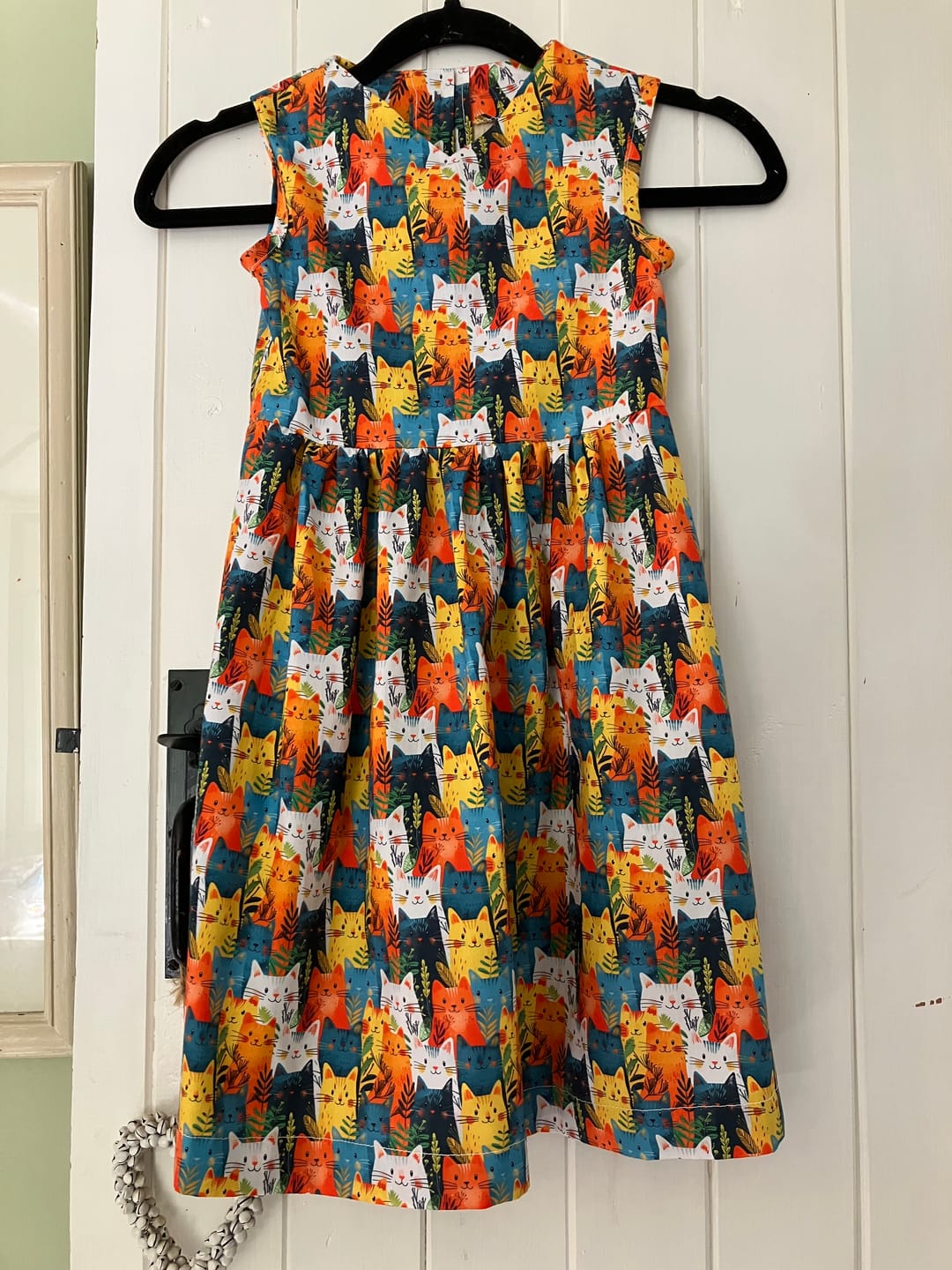 Customer photo review of Cats Garden Rose & Hubble Cotton Poplin Fabric